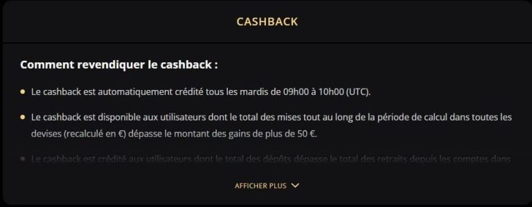 Lex Casino Cashback